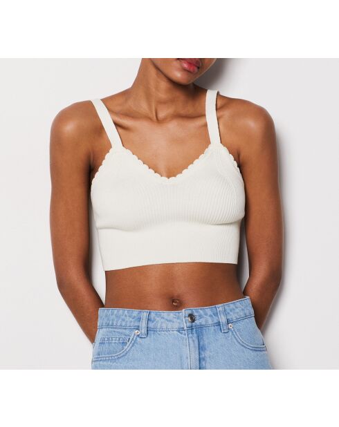 caraco en maille Elleni écru