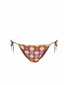 Mutandine con cravatta Belmondo stampate su fondo marrone