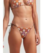 Mutandine con cravatta Belmondo stampate su fondo marrone