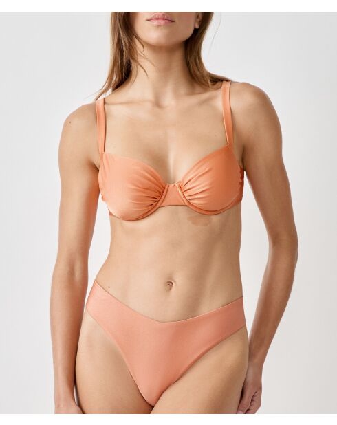 Klassischer BH mit Bügel und ohne Schale Mooka orange
