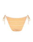 Bas de bikini jacquard style vintage abricot