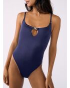 Betsy einteiliger Badeanzug ohne Schale mit Bügel, Mitternachtsblau