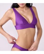 Violetter Alien-Triangel-BH ohne Bügel und ohne Schale