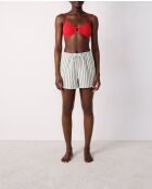 Adria b SPE korte broek met groene achtergrondprint