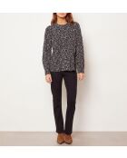 Reglissi Shirt mit schwarzem Hintergrunddruck