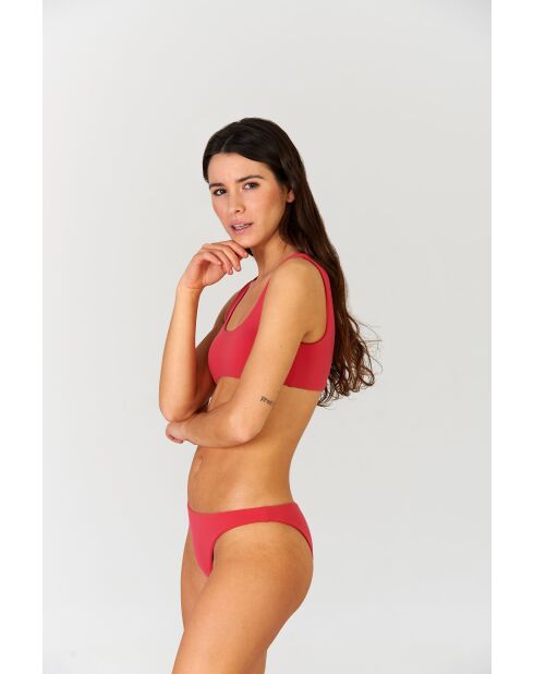Bas de maillot Raspberry Bikini Runner framboise