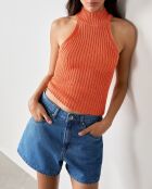 Top arancione Grispy
