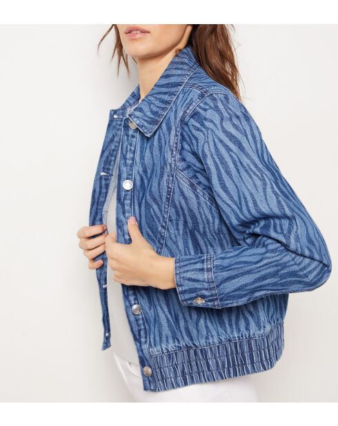 Dali jas met blauwgroene print