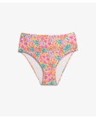 Bonita mehrfarbige Bikinihose mit hoher Taille