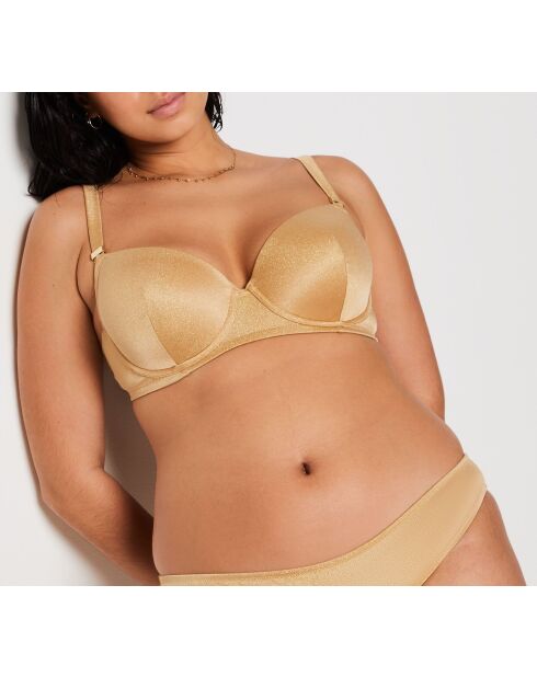 Reggiseno classico in oro idilliaco con ferretto e conchiglia
