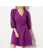 Vestido Ulys bordado en ciruela