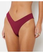 Braguita de bikini brasileña de pierna alta Nouba burdeos granate