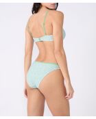 Klassischer Push-up-BH mit Bügel und Muschel, Anchusa-Print auf weißem Hintergrund