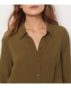 Romie Khakifarbenes olivgrünes Kleid