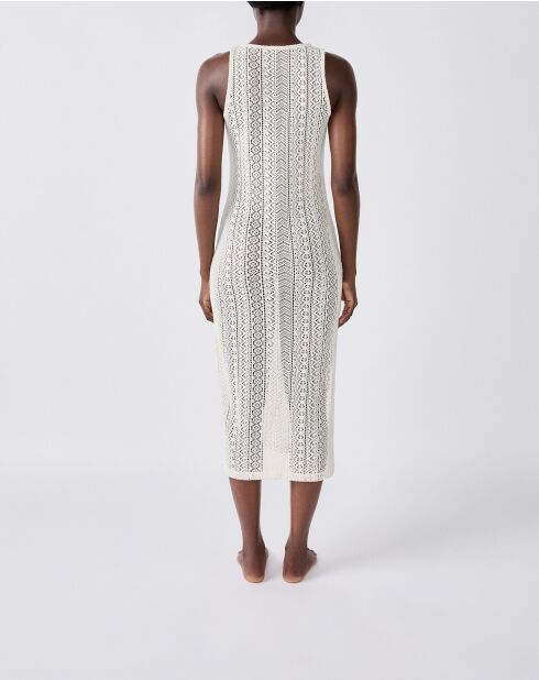 Langes Kleid Bacca b ecru