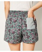 Wallis Shorts mit blaugrünem Aufdruck