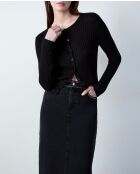 Gitta schwarze Strickjacke