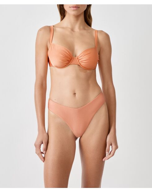 Klassischer BH mit Bügel und ohne Schale Mooka orange