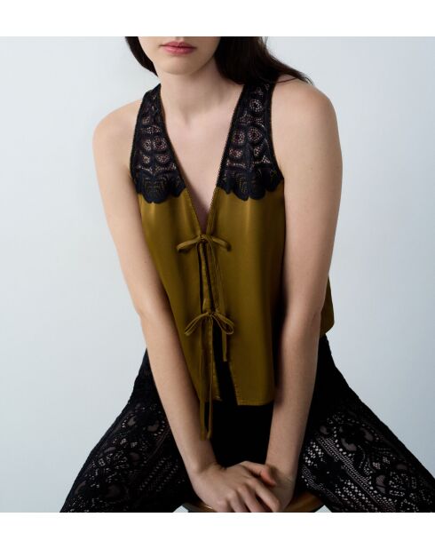 Camiseta sin mangas Impulsion khaki oliva