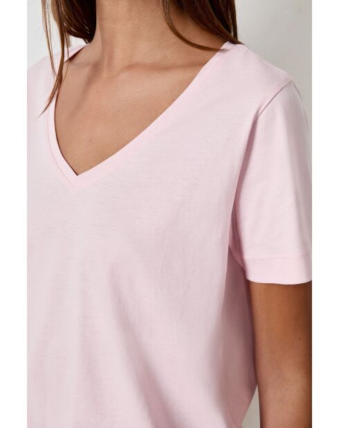 Puderrosafarbenes T-Shirt Gaby