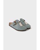 Mules Buck bleu gris