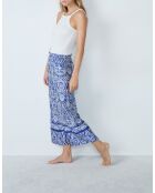 Mailan blauwgroene broek met print