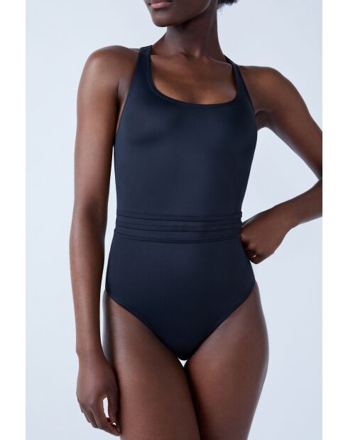 Maillot de bain 1 pièce sans armature moon noir