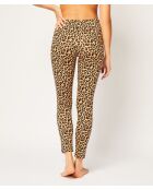 Isil Leggings gedruckt auf braunem Hintergrund