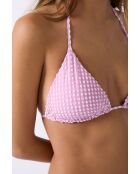 Rozy Triangel-BH ohne Bügel und ohne Schale, gedruckt auf weißem Hintergrund