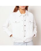 Ecru jas in ecru jasje met ceintuur