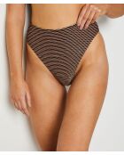 Bassa Bikinihose aus Kupfer mit hoher Taille