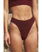 Braune Bikinihose mit hohem Beinausschnitt von Onesize by Team