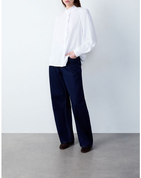 Emilie weißes besticktes Hemd