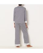 Florisches Perlenhemd