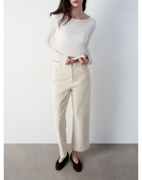 Pantalon Letizia écru