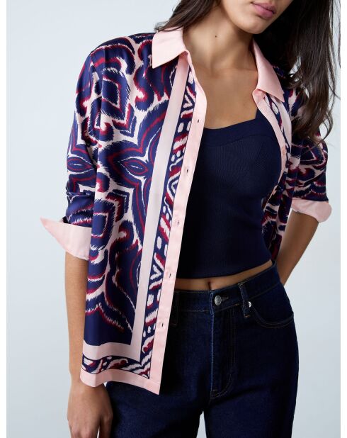 Venus-Shirt mit pinkem Hintergrunddruck