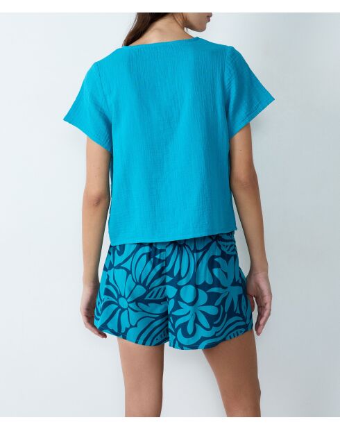 Blaues Hemd Erin Duck