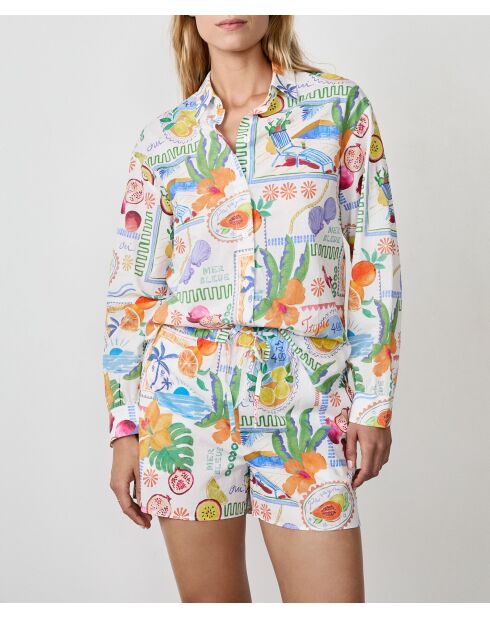 Tony Shirt mit mehrfarbigem Aufdruck