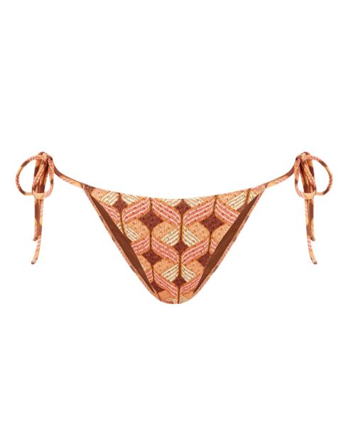 Sundance stropdas met bruine achtergrond