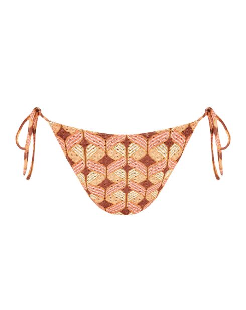 Sundance stropdas met bruine achtergrond