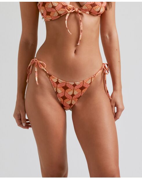 Sundance stropdas met bruine achtergrond