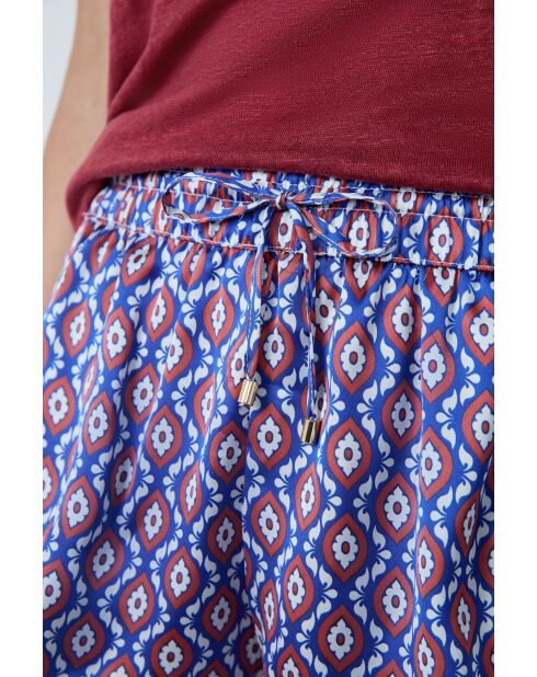 Mally shorts met veelkleurige print