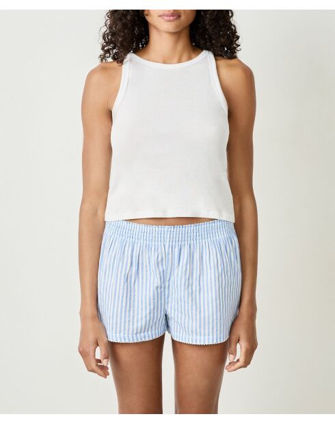 Blauwe tweedelige short van Celestin