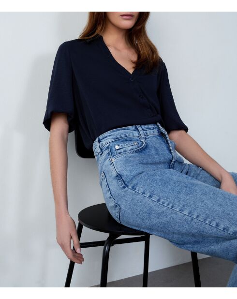 Vermeer marineblaues Hemd