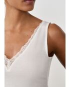 Ecru tanktop Warm Light Lace