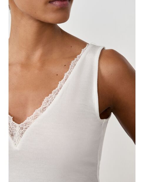 Ecru tanktop Warm Light Lace
