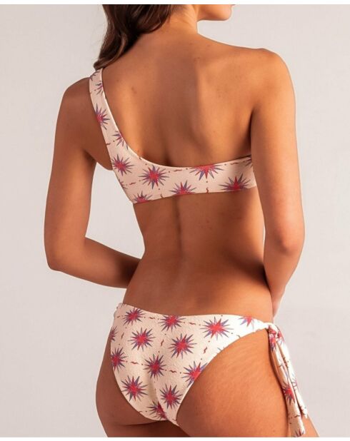 Astro Classic Bikinibroekje met strik en ecru print
