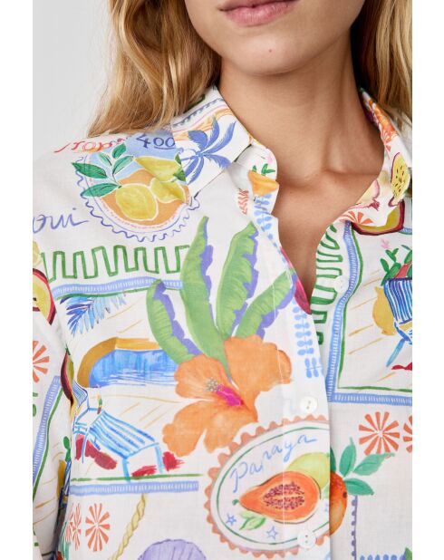 Tony Shirt mit mehrfarbigem Aufdruck