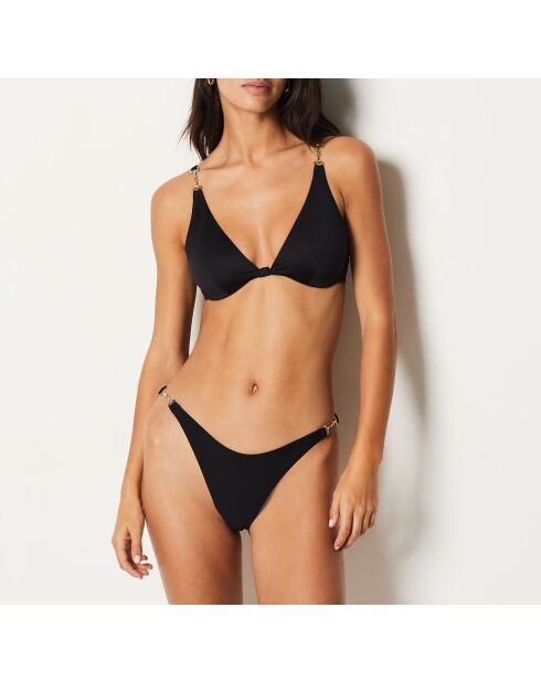 Schwarzer Bügel-BH Horsy