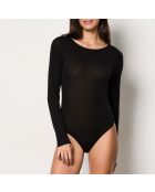 Warm Light schwarzer einteiliger Bügelbody